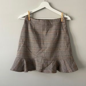 PLAID MINI SKIRT